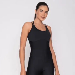 Enterito Monito Deportivo Amei Sport Fitness - Mujer Negro Lisa S