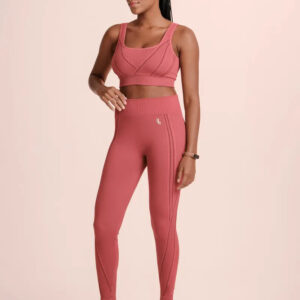 Calza Lupo Max Sin Costuras Fitness Gym Crossfit Running Goiaba Lisa S