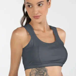 Top Deportivo Sol Sports Acanalado Stretch +50 Uv - Mujer Grafite Lisa S