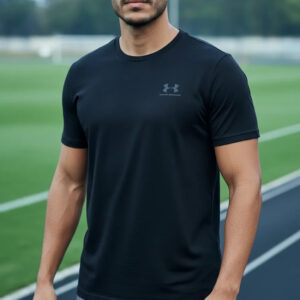 Remera Under Armour Sportstyle Left Chest - Hombre Negro Lisa L