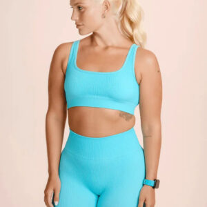 Top Deportivo Lupo Sin Costuras Acanalado Fitness Lagoon Lisa M