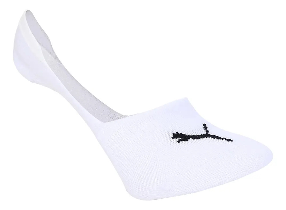 Medias Puma X2 Invisible - Mujer Blanca/negra Lisa M - Imagen 3