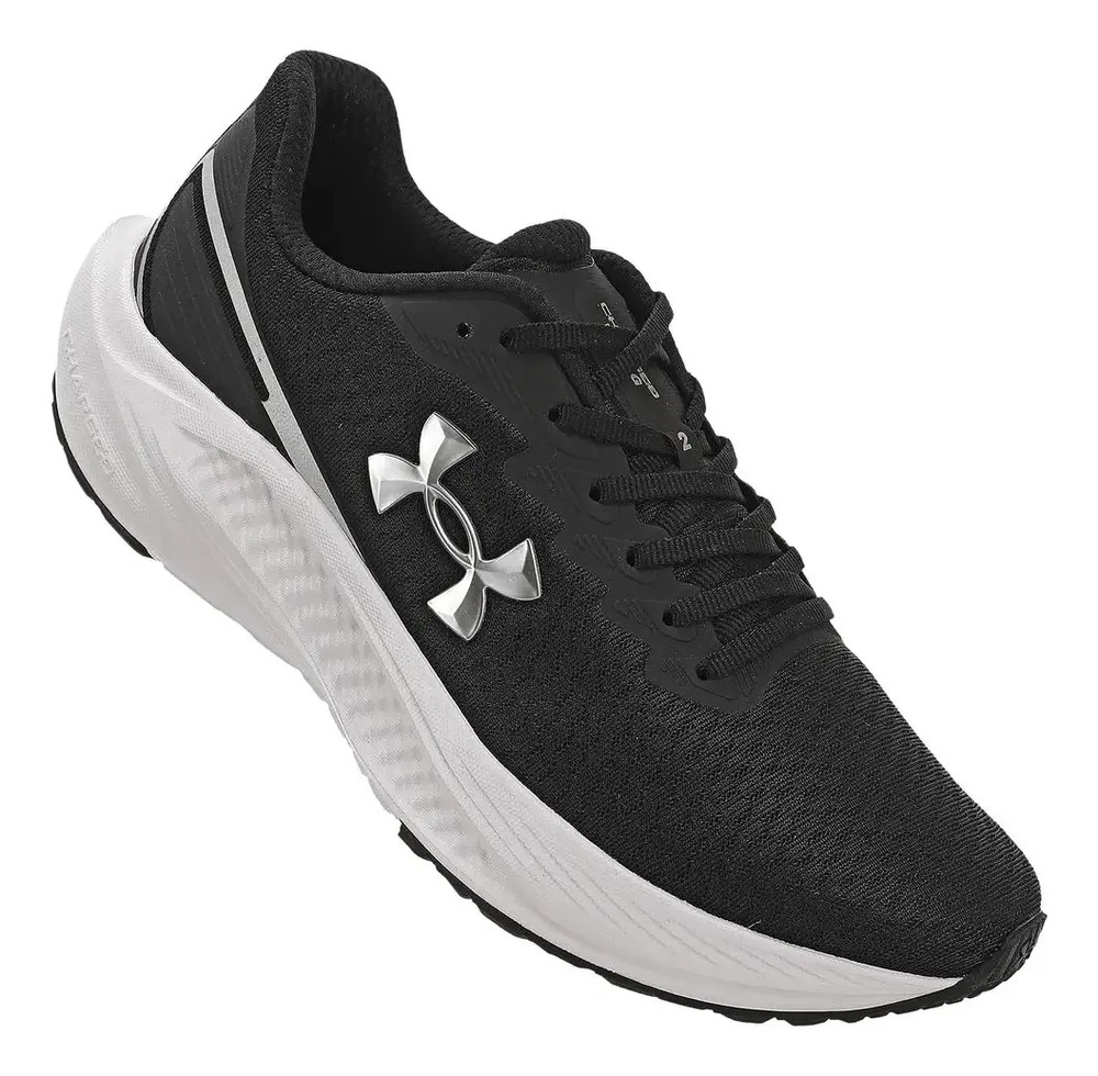 Championes Under Armour Charged Wing 2 Run Mujer Black/white Lisa 6 Us - Imagen 3
