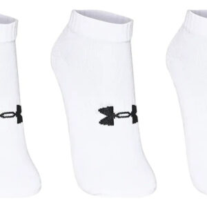 Medias Under Armour Core Low Cut Cotton X3 - Unisex Blanco Lisa L (42eu - 47eu)