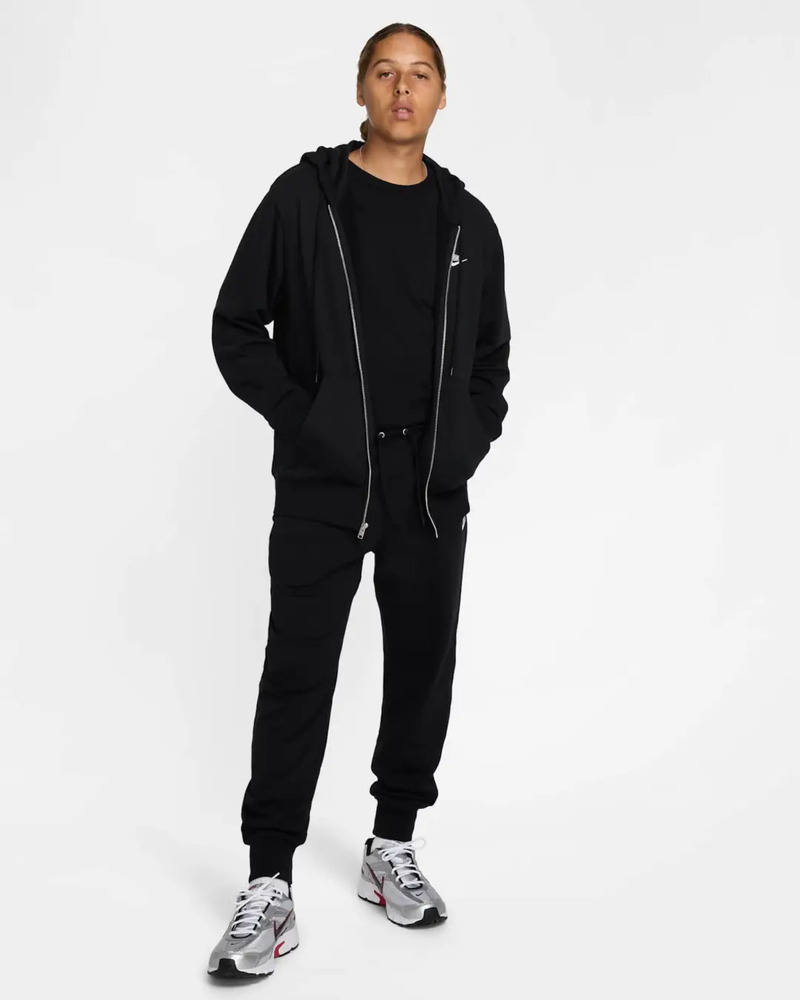 Pantalón Nike Club Knit - Hombre Negro Liso M - Imagen 6