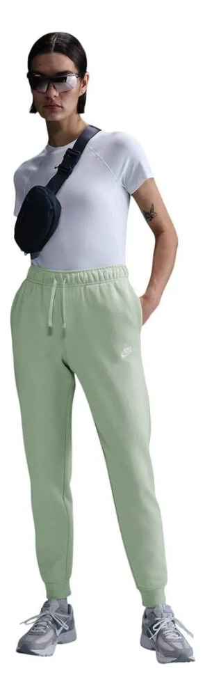 Pantalón Nike Sportswear Club Fleece - Mujer Verde Claro Liso M