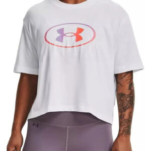 Remera Under Armour Live Novelty Sil - Mujer Blanco Logo S