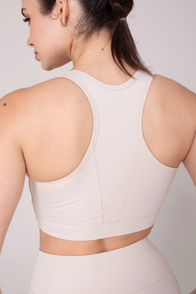 Top Deportivo Sol Sports Matrix Con Cierre - Mujer Beige Lisa M - Imagen 3