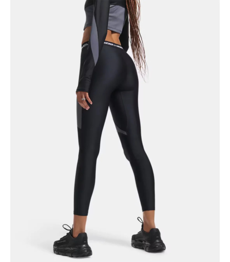 Calza Under Armour Heatgear Rib - Mujer Negro Lisa Xl - Imagen 6