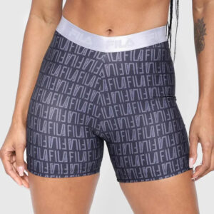 Short Fila Train Elastic - Mujer Azul Oscuro Estampado L