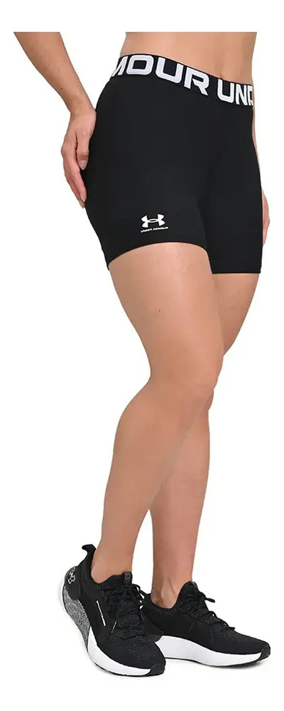 Short Under Armour Heatgear Authentics Mid - Mujer Negro Lisa Xs - Imagen 3