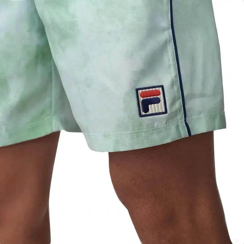 Short Fila Cinci Fbox Tennis - Hombre Verde Té Estampado Lisa Xl - Imagen 2