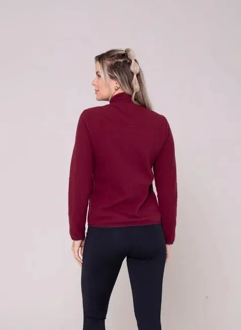 Campera Polar Sol Sports Zenith Fleece Antipeeling - Mujer Bordó S Lisa - Imagen 3