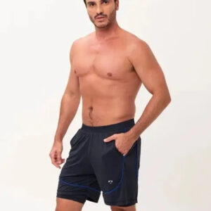 Short Sol Sports Amanecer 2in1 Protección Uv - Hombre Negro Lisa M