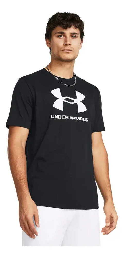 Remera Under Armour Sportstyle Logo - Hombre Negro Lisa 2xl
