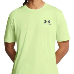 Remera Under Armour Sportstyle Left Chest - Hombre Verde Limón Lisa L