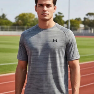 Remera Under Armour Tiger Tech 2.0 Ss - Hombre Gris Jaspeado M