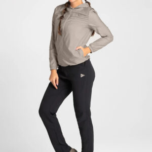 Campera Sol Sports Corta Viento Mood Runn Ciclismo - Mujer Beige M Lisa