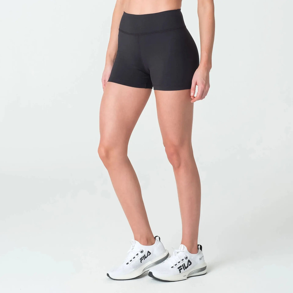 Short Fila Flat Life - Mujer Negro Lisa Xl - Imagen 3