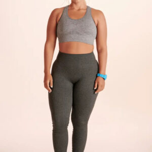 Calza Lupo Sin Costuras Push Up Levanta Cola Gris Oscuro Lisa L