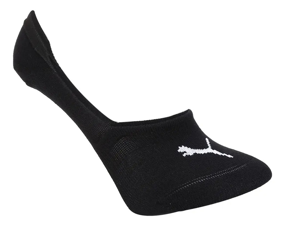Medias Puma X2 Invisible - Mujer Blanca/negra Lisa M - Imagen 2