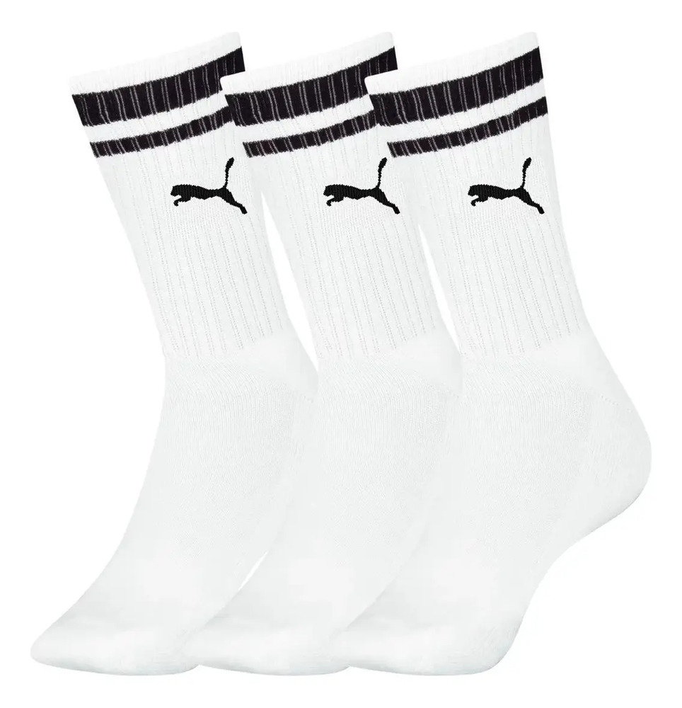 Medias Puma X3 Crew Heritage Blanco Lisa M - Imagen 2