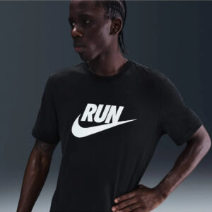 Remera Dri-fit Nike Run Swoosh - Hombre Negro Logo L
