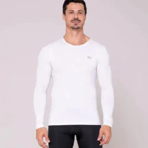 Camiseta Térmica Súper Caliente Afelpada Sol Sports - Hombre Blanco L