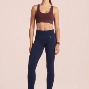 Calza Lupo Max Sin Costuras Fitness Gym Crossfit Running Azul Marino Lisa L