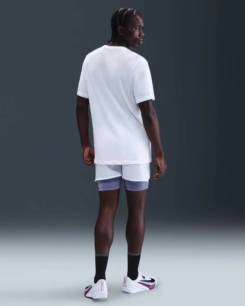 Remera Dri-fit Nike Run Swoosh - Hombre Blanco Logo S - Imagen 3