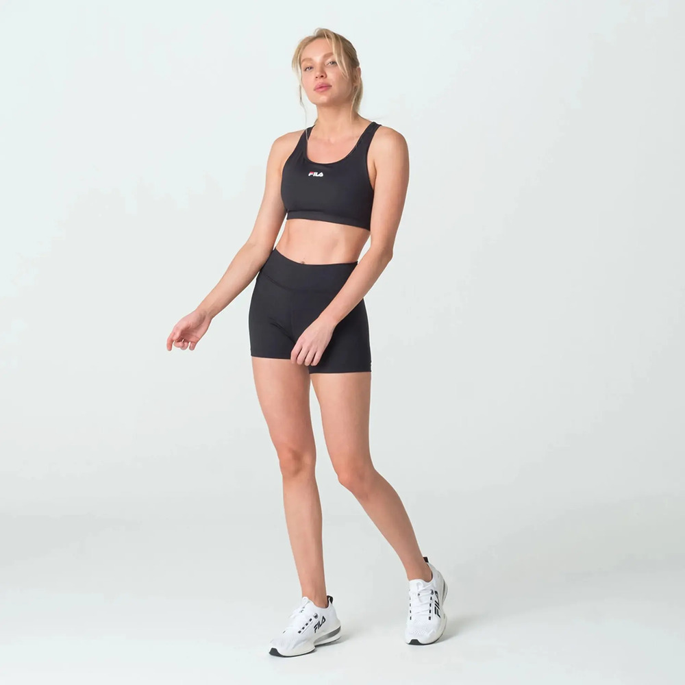 Short Fila Flat Life - Mujer Negro Lisa Xl - Imagen 5