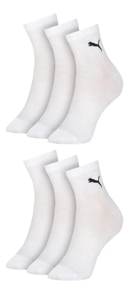 Medias Puma X6 Deportivas - Unisex Blanco Lisa L