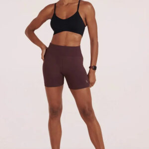 Short Lupo Sin Costuras Levanta Cola Fitness Gym Bordó Lisa S