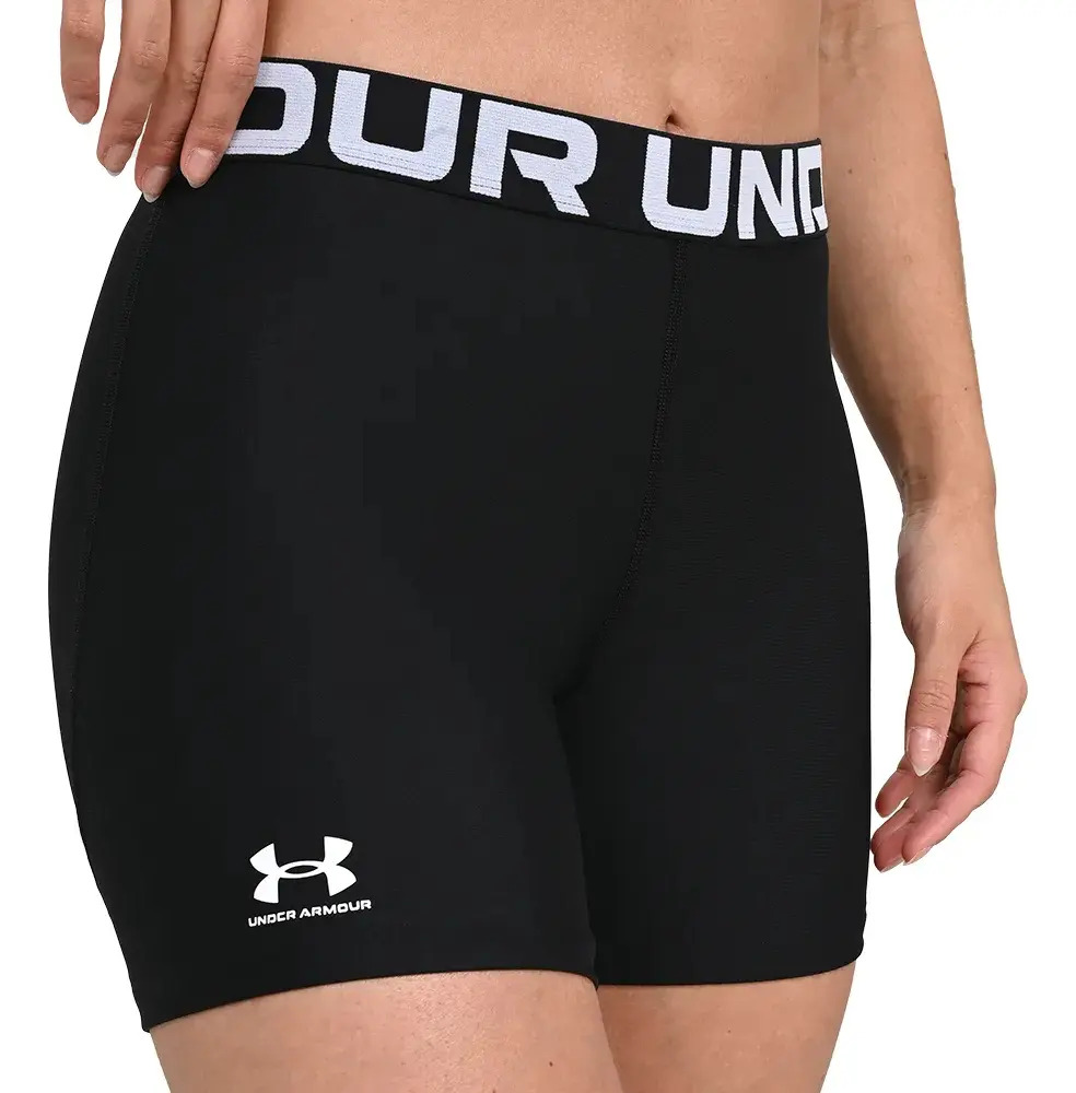 Short Under Armour Heatgear Authentics Mid - Mujer Negro Lisa Xs - Imagen 2