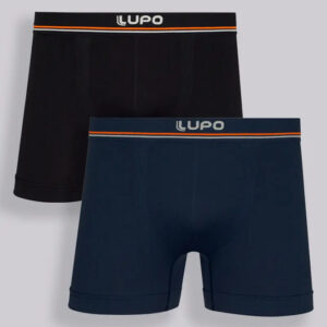 Boxer Calzoncillos Lupo De Microfibra Sin Costuras Pack X2 Surtido Liso L