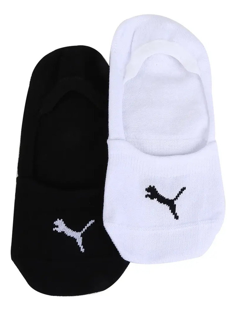 Medias Puma X2 Invisible - Mujer Blanca/negra Lisa M - Imagen 4