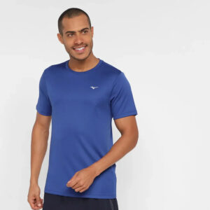 Remera Mizuno Running Spark 2 - Hombre Azul Lisa M