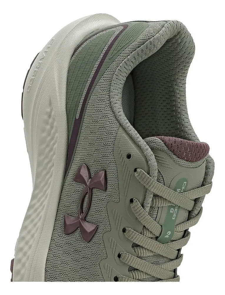 Championes Under Armour Charged Wing 2 Run Mujer Verde Claro Lisa 9 Us - Imagen 7