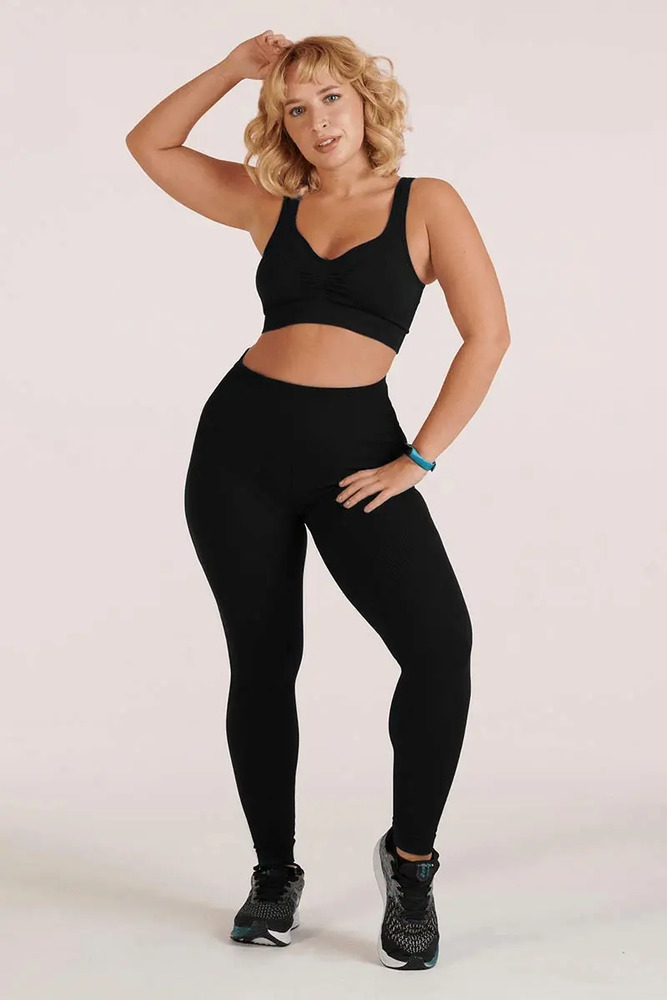 Calza Lupo Basic Sin Costuras Fitness Gym Crossfit Yoga