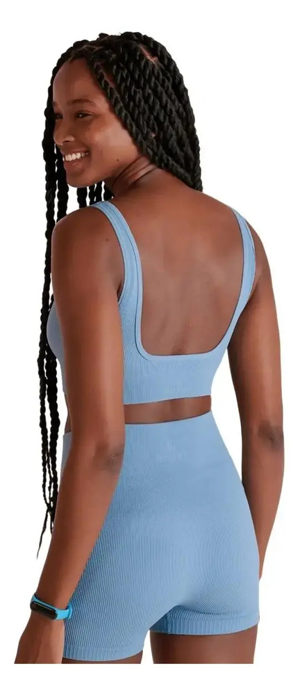 Top Deportivo Lupo Sin Costuras Acanalado Fitness - Imagen 7
