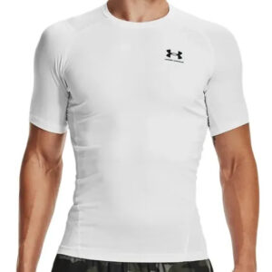 Remera Térmica Under Armour Heatgear - Hombre Blanco Lisa M