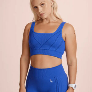 Top Deportivo Lupo Seamless Max Ii Sin Costuras - Mujer Azul Lisa M