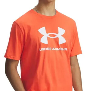 Remera Under Armour Sportstyle Logo - Hombre Naranja Lisa Xl
