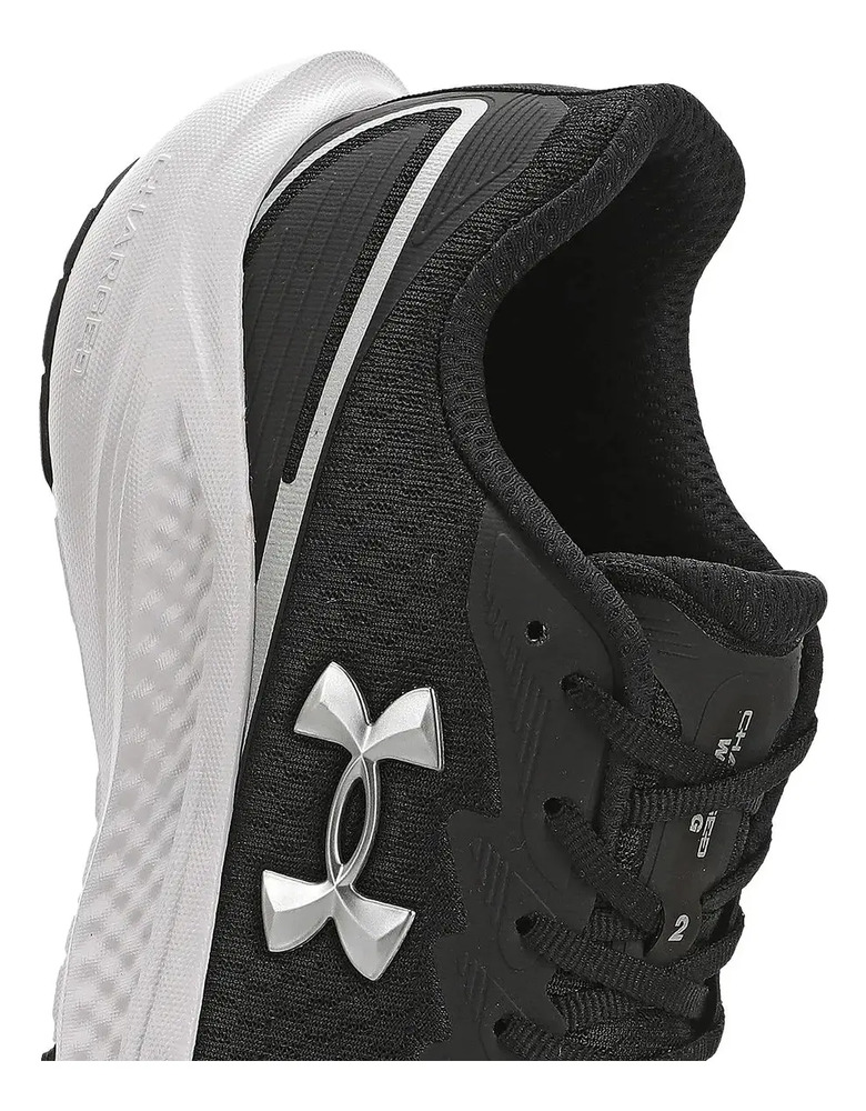 Championes Under Armour Charged Wing 2 Run Mujer Black/white Lisa 6 Us - Imagen 8