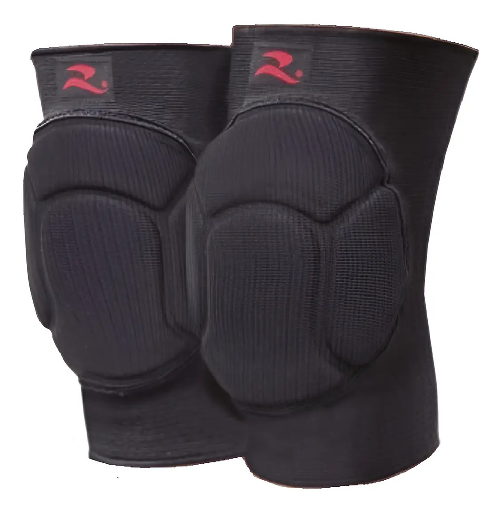 Rodillera Deportiva Realtex 0936 Volei Pro Negra Talle S Pack 2 Negro