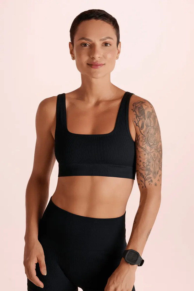 Top Deportivo Lupo Sin Costuras Acanalado Fitness - Imagen 20