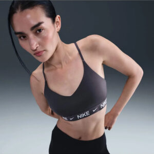 Top Nike Indy Training - Mujer Gris Oscuro Lisa L