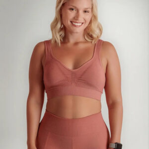 Top Deportivo Lupo Sin Costuras Basic Terracota Lisa S