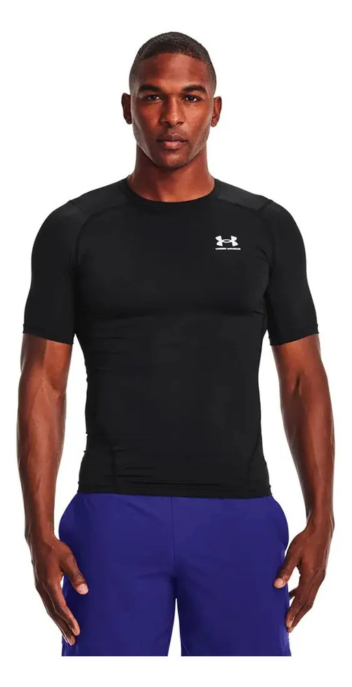 Remera Térmica Under Armour Heatgear - Hombre Negro Lisa M