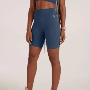 Bermuda Biker Lupo Max Sin Costuras Gym Crossfit Fitness Azul Marino Lisa M